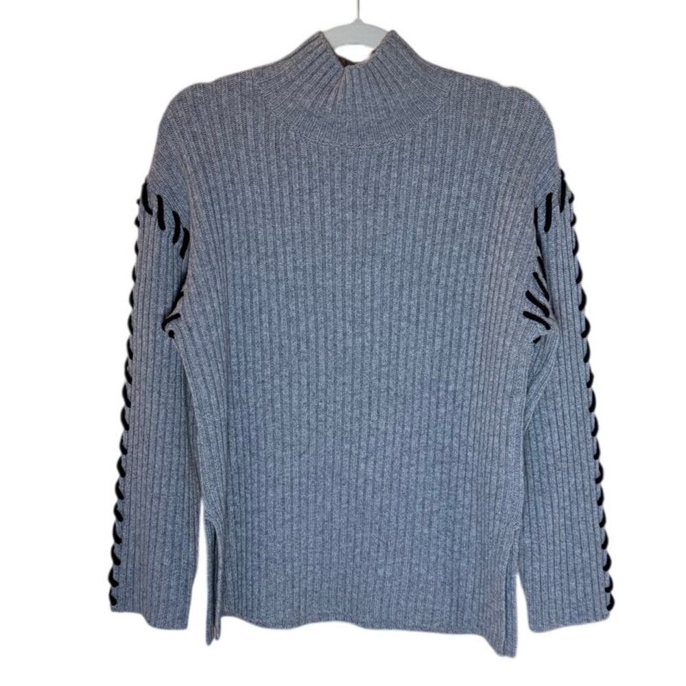 NWT Rails Liam Sweater Heather Gray XS $248 - Picture 2 of 4